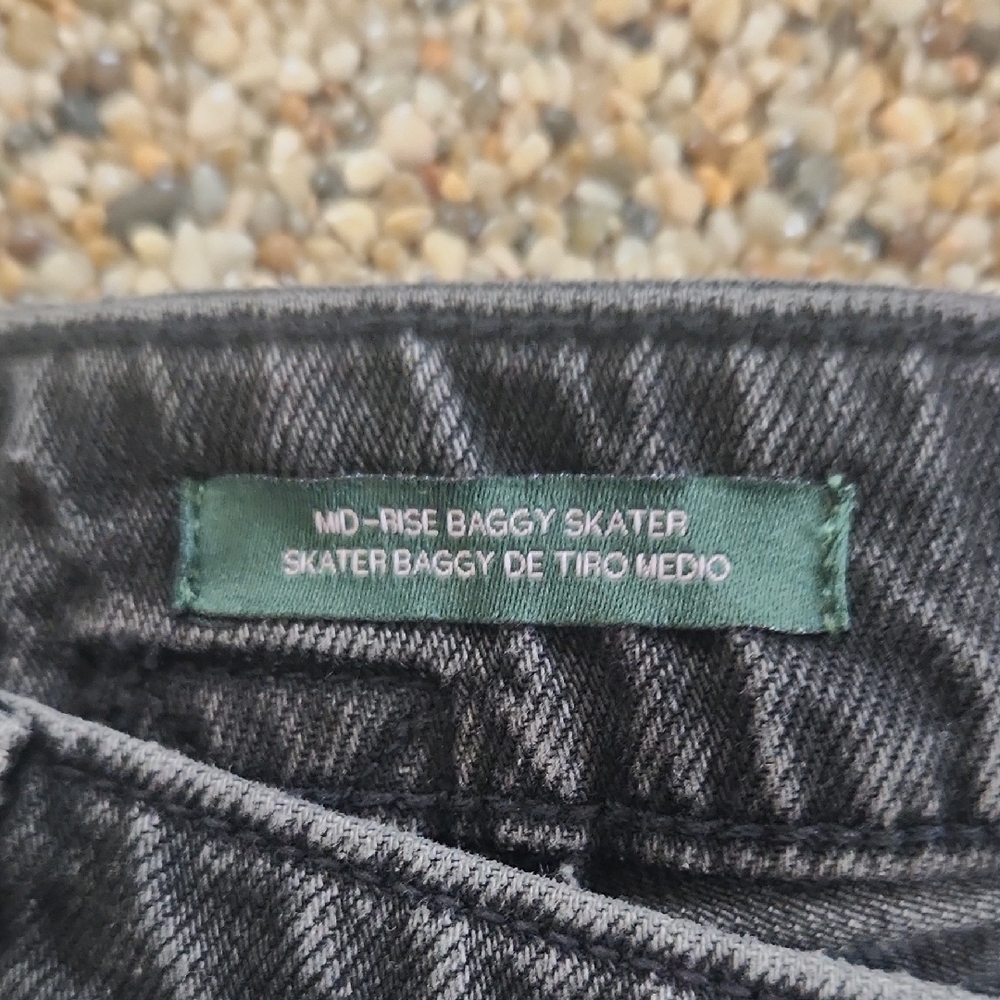 Wild Fable Mid-rise Baggy Skater Denim Pants, Size 24R - Picture 3 of 5
